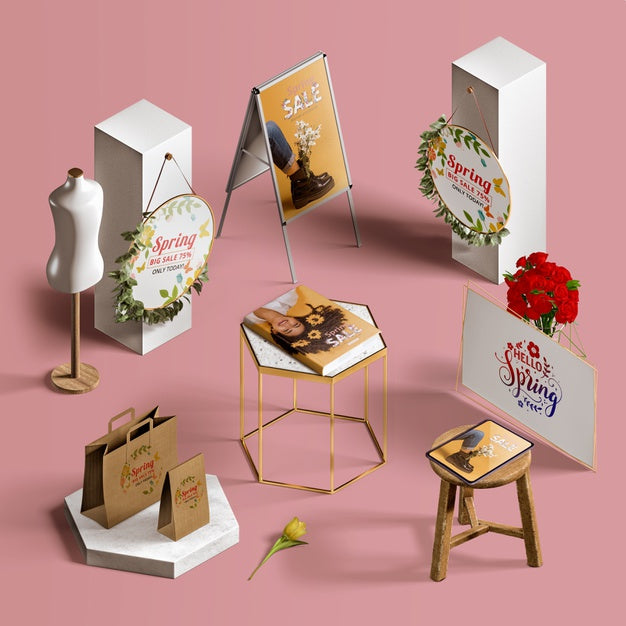 Beautiful Spring Concept Mock-Up Psd