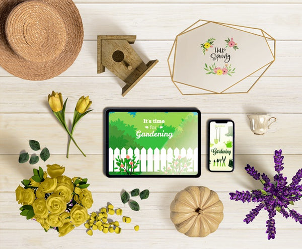 Beautiful Spring Concept Mock-Up Psd - Mockup Hunt