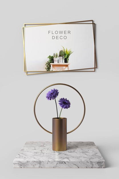 Beautiful Spring Deco Concept Mock-Up Psd