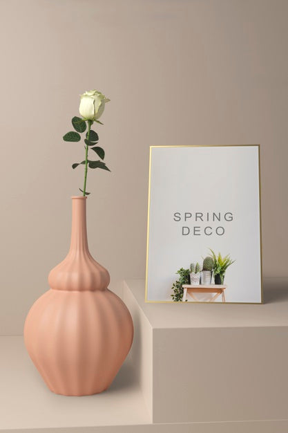 Beautiful Spring Deco Concept Mock-Up Psd