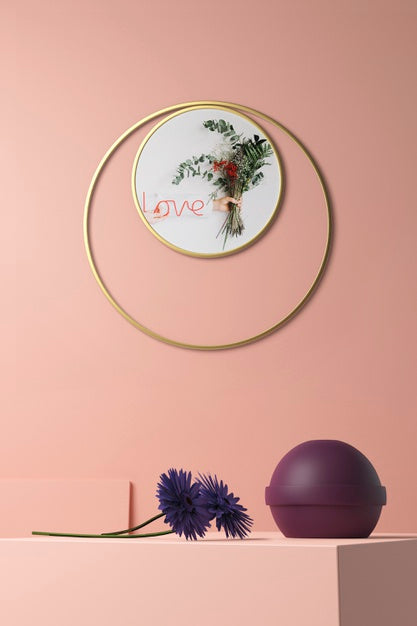 Beautiful Spring Deco Concept Mock-Up Psd