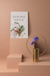 Beautiful Spring Deco Concept Mock-Up Psd