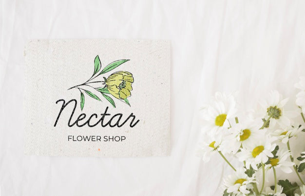Beautiful Spring Floral Concept Mock-Up Psd