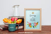 Beautiful Spring Mockup With Frame Psd
