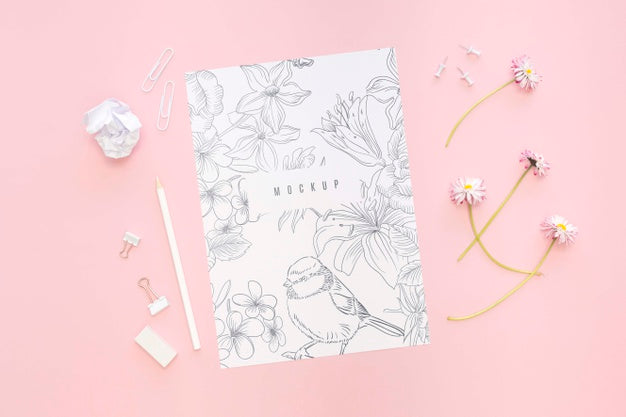 Beautiful Stationery Minimal Concept Psd