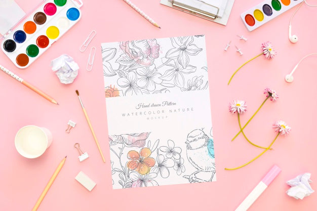 Beautiful Stationery Minimal Concept Psd