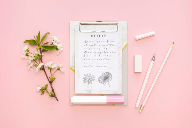 Beautiful Stationery Minimal Concept Psd
