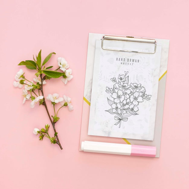 Beautiful Stationery Minimal Concept Psd