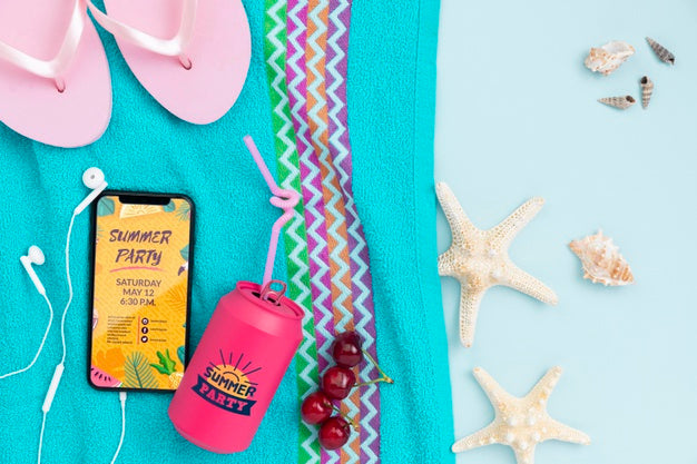 Beautiful Summer Concept Mock-Up Psd