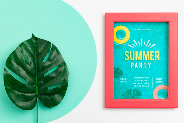 Beautiful Summer Concept Mock-Up Psd