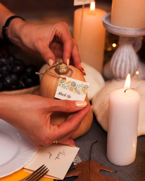 Beautiful Thanksgiving Concept Mock-Up Psd