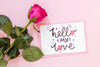 Beautiful Valentine'S Day Concept Mock-Up Psd