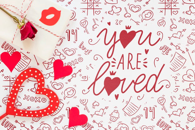 Beautiful Valentine'S Day Concept Psd