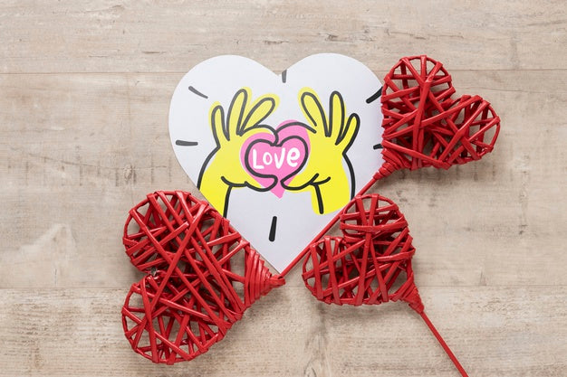 Beautiful Valentine'S Day Concept Psd