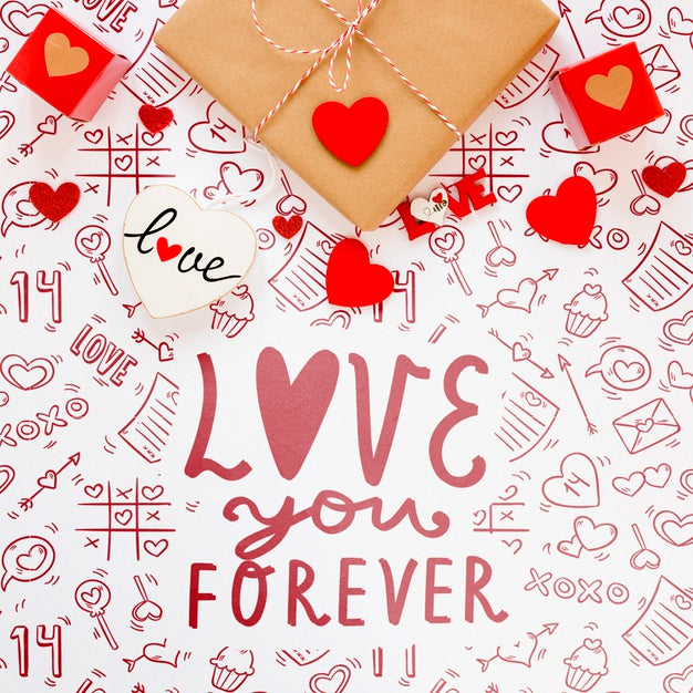 Beautiful Valentine'S Day Concept Psd