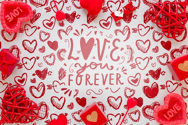 Beautiful Valentine'S Day Concept Psd