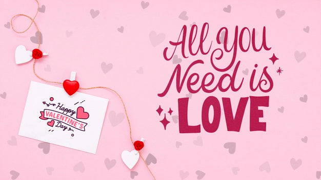Beautiful Valentine'S Day Concept Psd