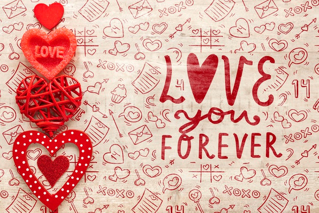 Beautiful Valentine'S Day Concept Psd