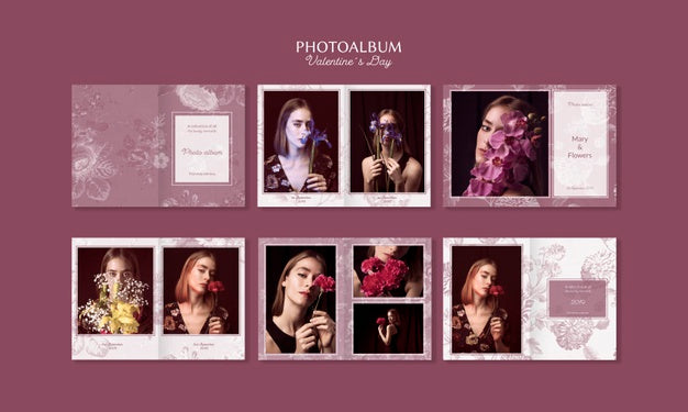 Beautiful Valentine'S Day Photo Album Psd