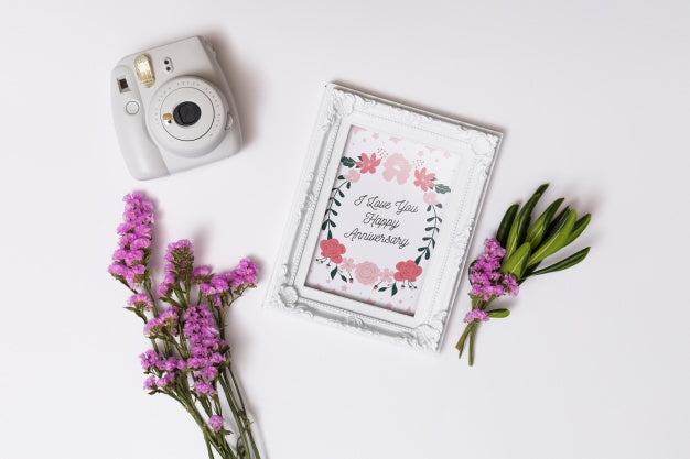 Beautiful Wedding Card Mockup Psd