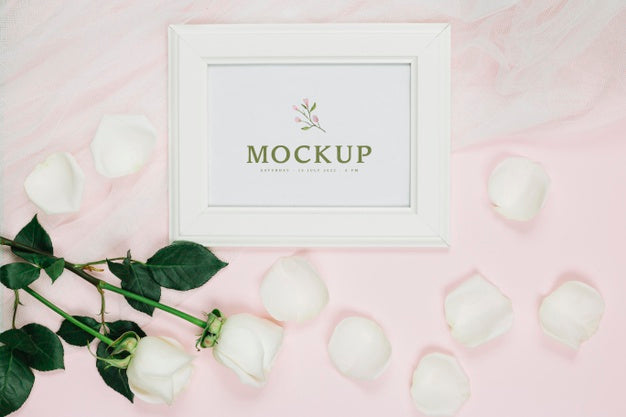 Beautiful Wedding Concept Mock-Up Psd