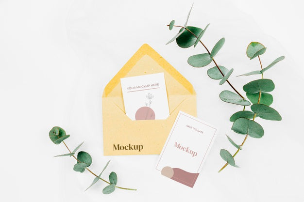 Beautiful Wedding Concept Mock-Up Psd