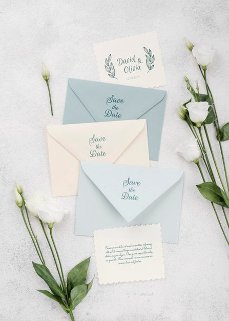 Beautiful Wedding Concept Mock-Up Psd