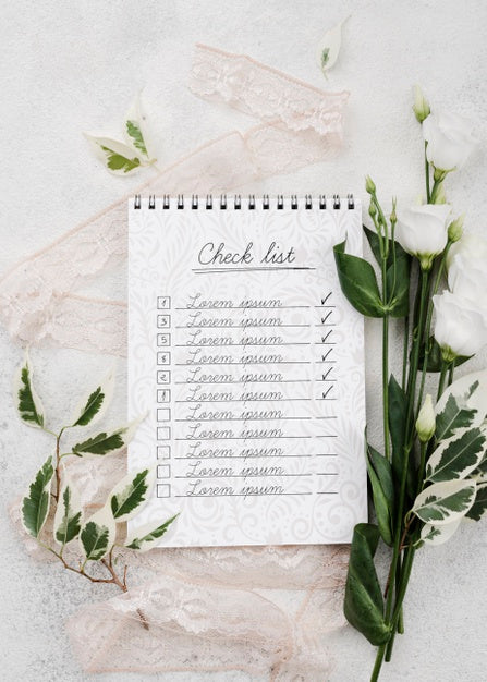 Beautiful Wedding Concept Mock-Up Psd