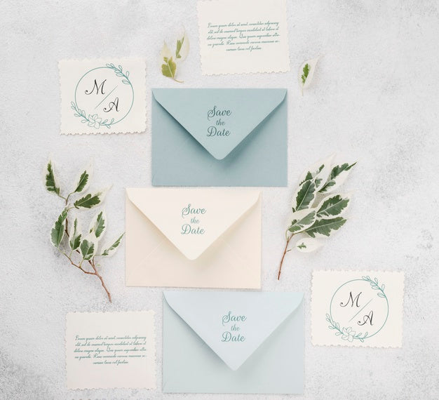 Beautiful Wedding Concept Mock-Up Psd