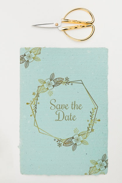 Beautiful Wedding Concept Mock-Up Psd