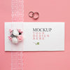 Beautiful Wedding Concept Mock-Up Psd