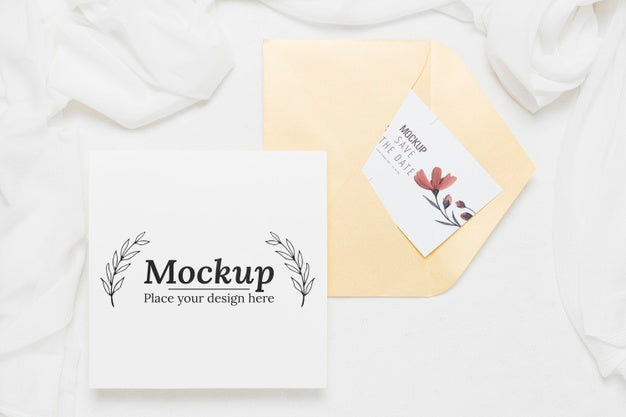 Beautiful Wedding Concept Mock-Up Psd