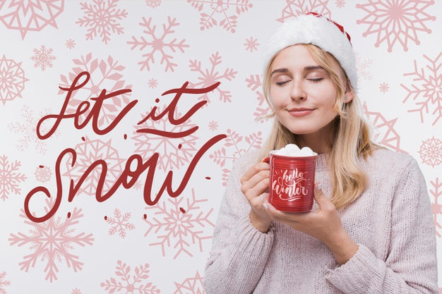 Beautiful Young Woman With Mock-Up Psd