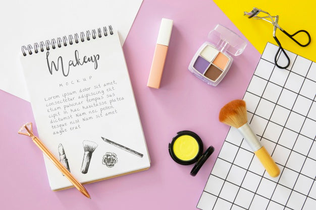 Beauty Concept With Make-Up Products Psd