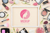 Beauty Concept With Make-Up Products Psd