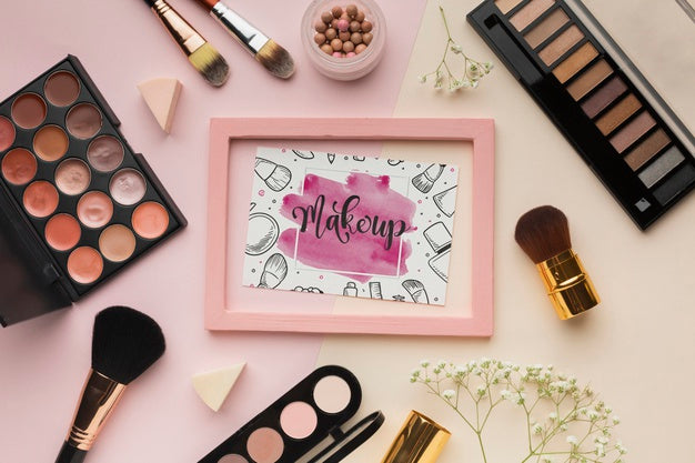 Beauty Lifestyle Makeup Mock-Up Psd