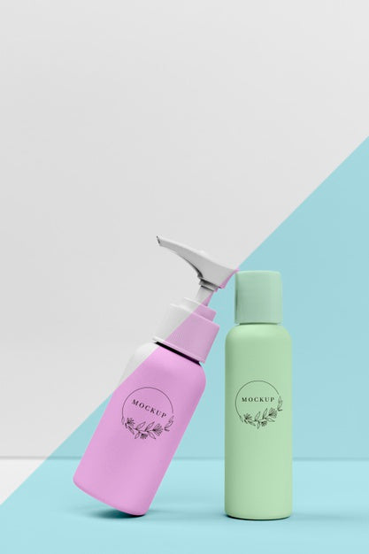 Beauty Products Bottles Mock-Up Psd