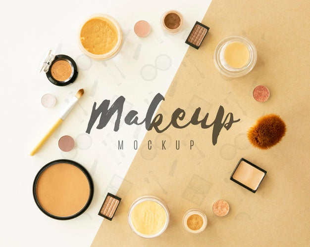 Beauty Products Circular Frame Psd