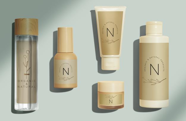 Beauty Products Mockup Design Set Psd
