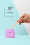 Beauty Products With Hand Mock-Up Psd