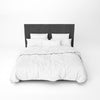 Bed Mockup With Black Bed Headrest Psd