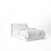 Bed With White Sheets Mockup Psd