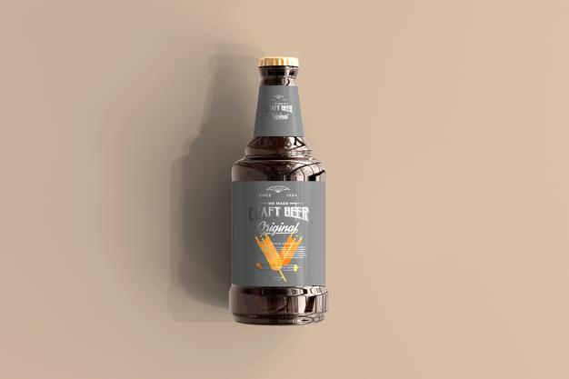 Beer Bottle Mockup Psd