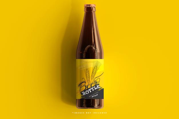 Beer Bottle Mockup Psd