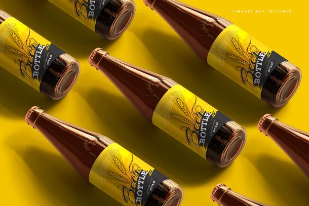 Beer Bottle Mockup Psd
