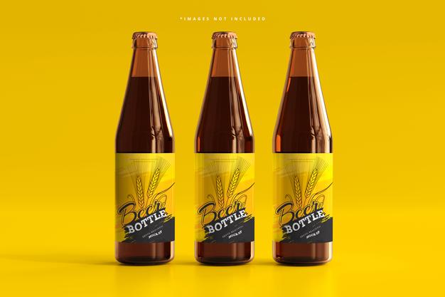 Beer Bottle Mockup Psd