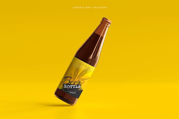Beer Bottle Mockup Psd