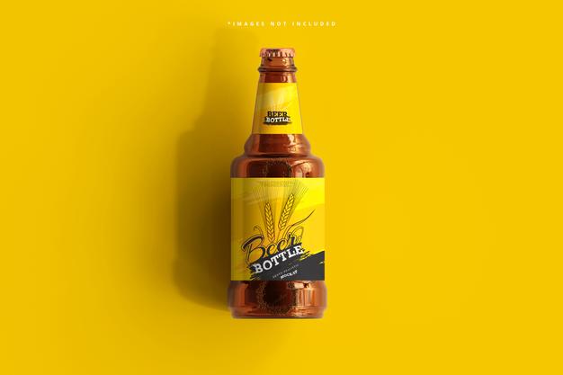Beer Bottle Mockup Psd