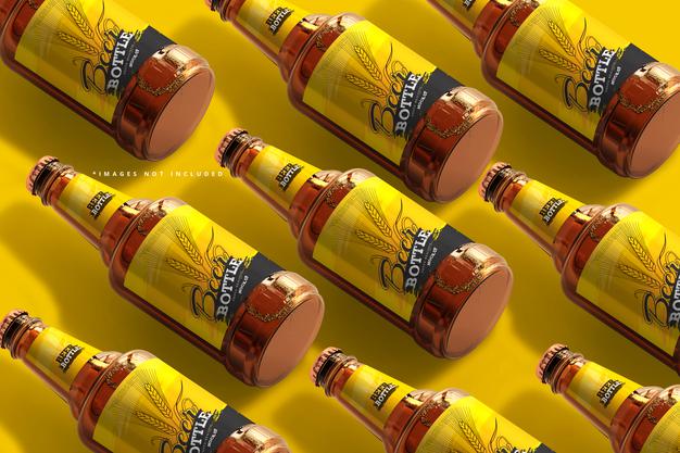 Beer Bottle Mockup Psd