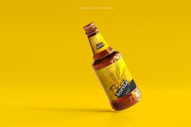 Beer Bottle Mockup Psd